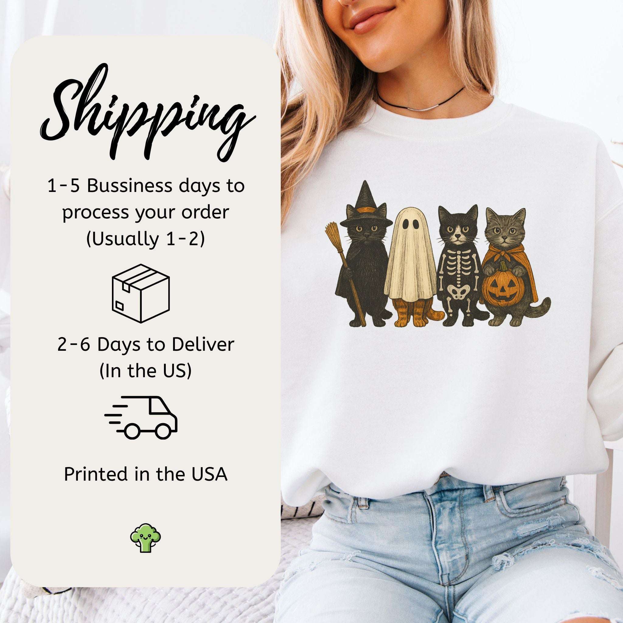 Trick-or-Cats Sweatshirt – Cute Halloween Cat Costume Squad