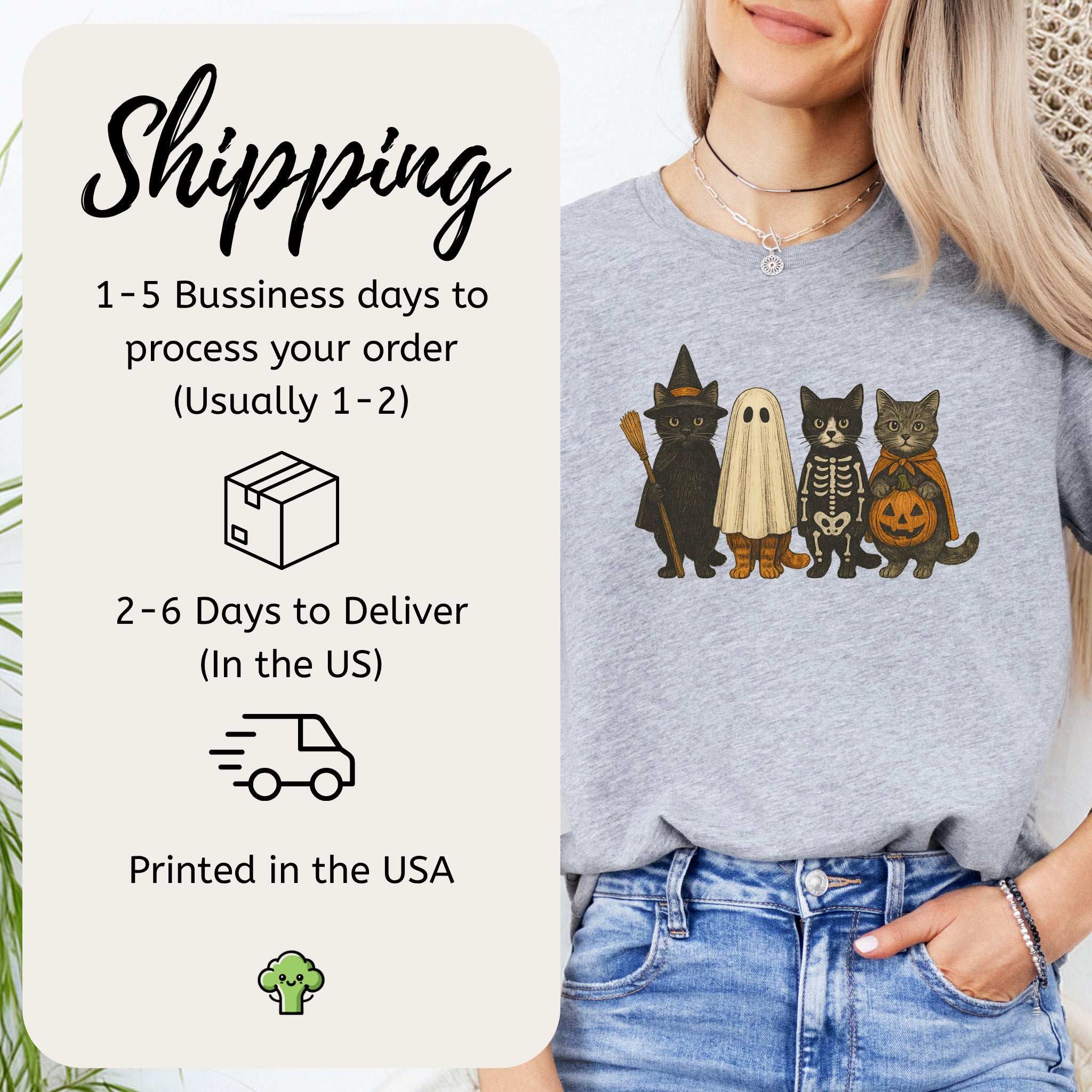 Trick-or-Cats T-Shirt – Cute Halloween Cat Costume Squad Tee
