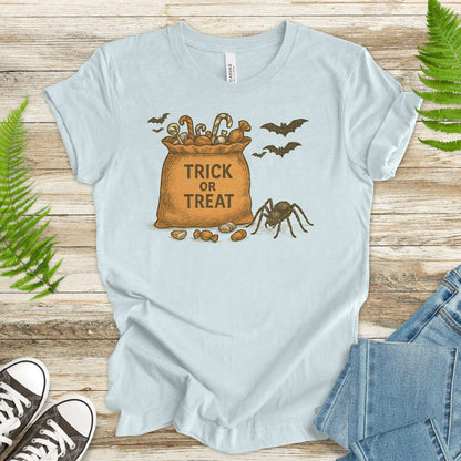 Trick or Treat Bag T-Shirt – Vintage Spooky Halloween Candy Tee