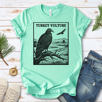Turkey Vulture Vintage Countryside Wildlife Raptor T-Shirt