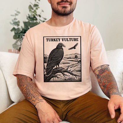 Turkey Vulture Vintage Countryside Wildlife Raptor T-Shirt