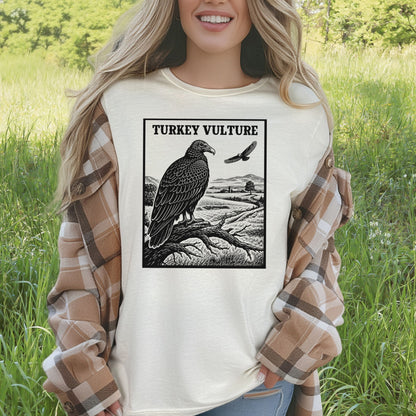 Turkey Vulture Vintage Countryside Wildlife Raptor T-Shirt