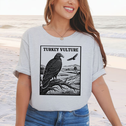 Turkey Vulture Vintage Countryside Wildlife Raptor T-Shirt
