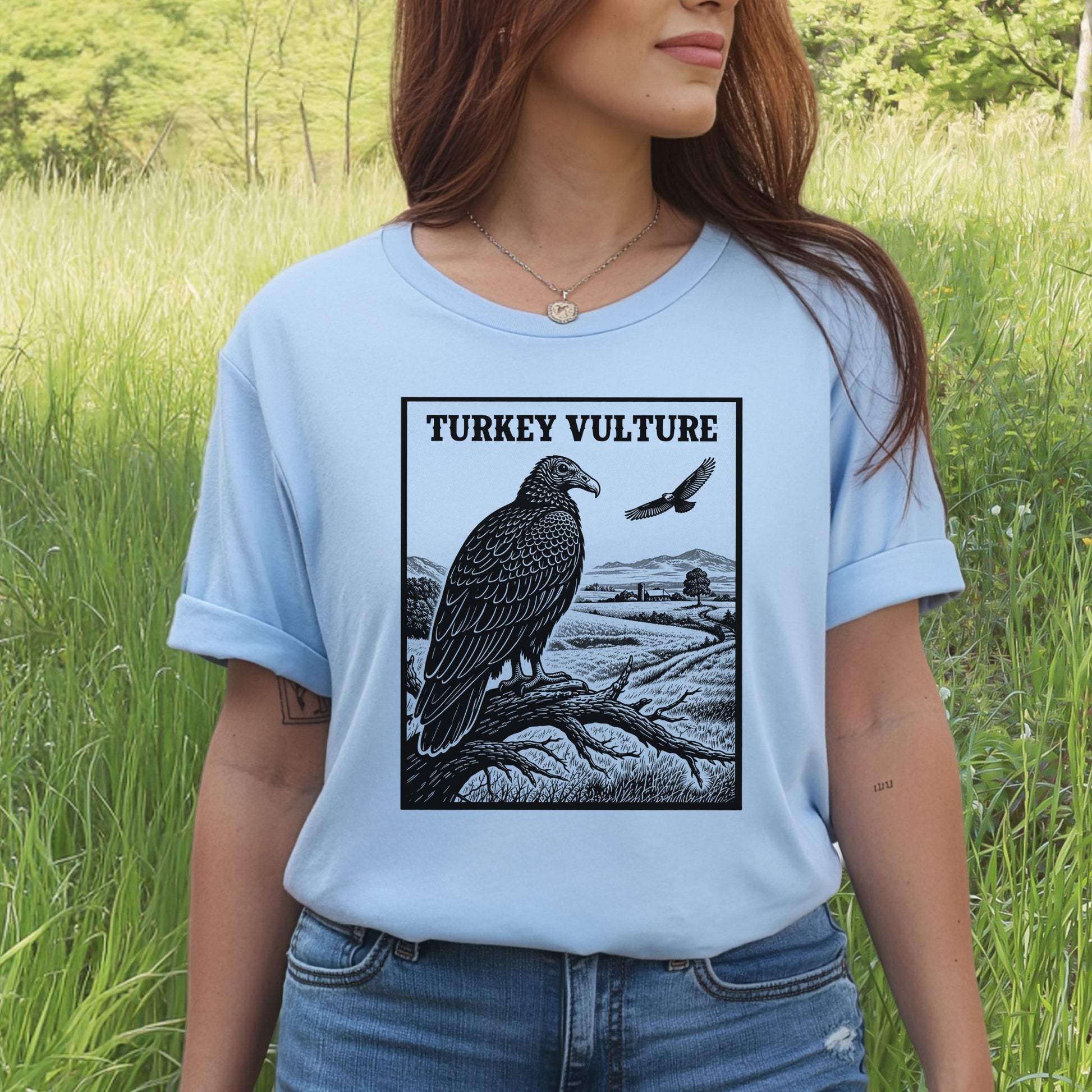 Turkey Vulture Vintage Countryside Wildlife Raptor T-Shirt