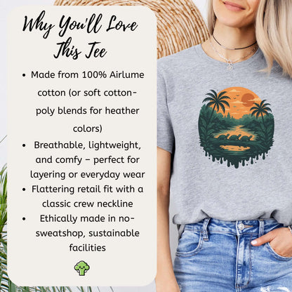 Turtles on a Jungle Log Shirt – Nature Adventure Hiking T-Shirt