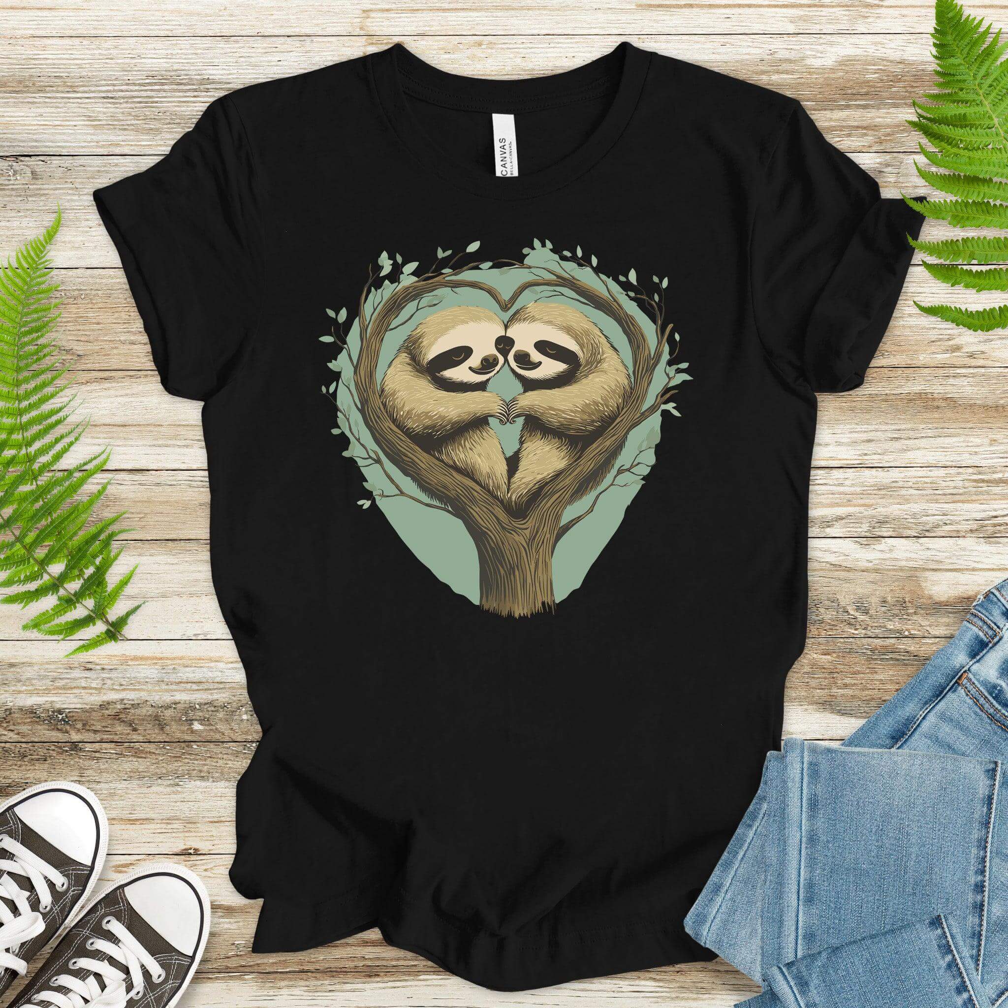 Sloth Love T-Shirt – Relax & Hang Out Together - TShirtree