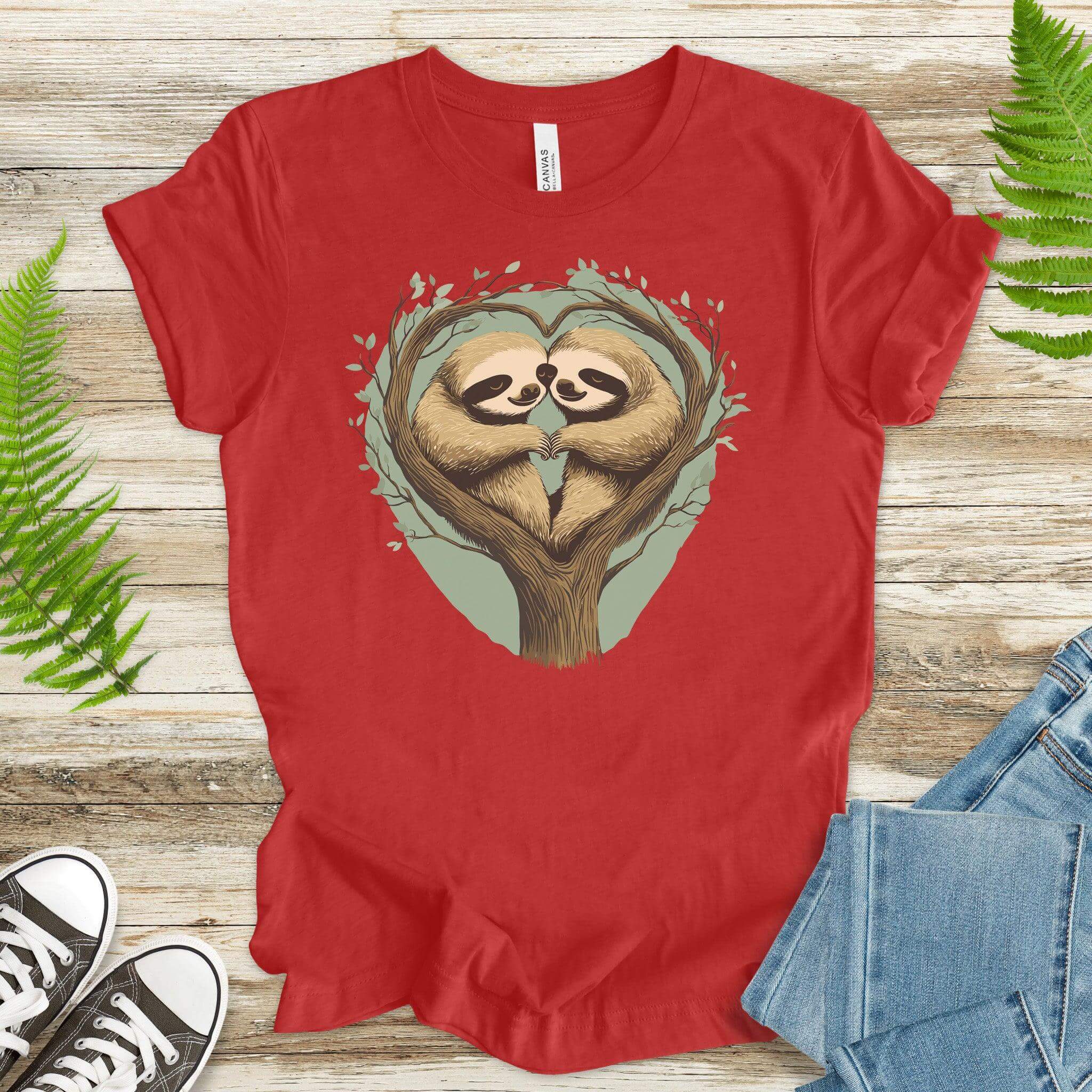 Sloth Love T-Shirt – Relax & Hang Out Together - TShirtree