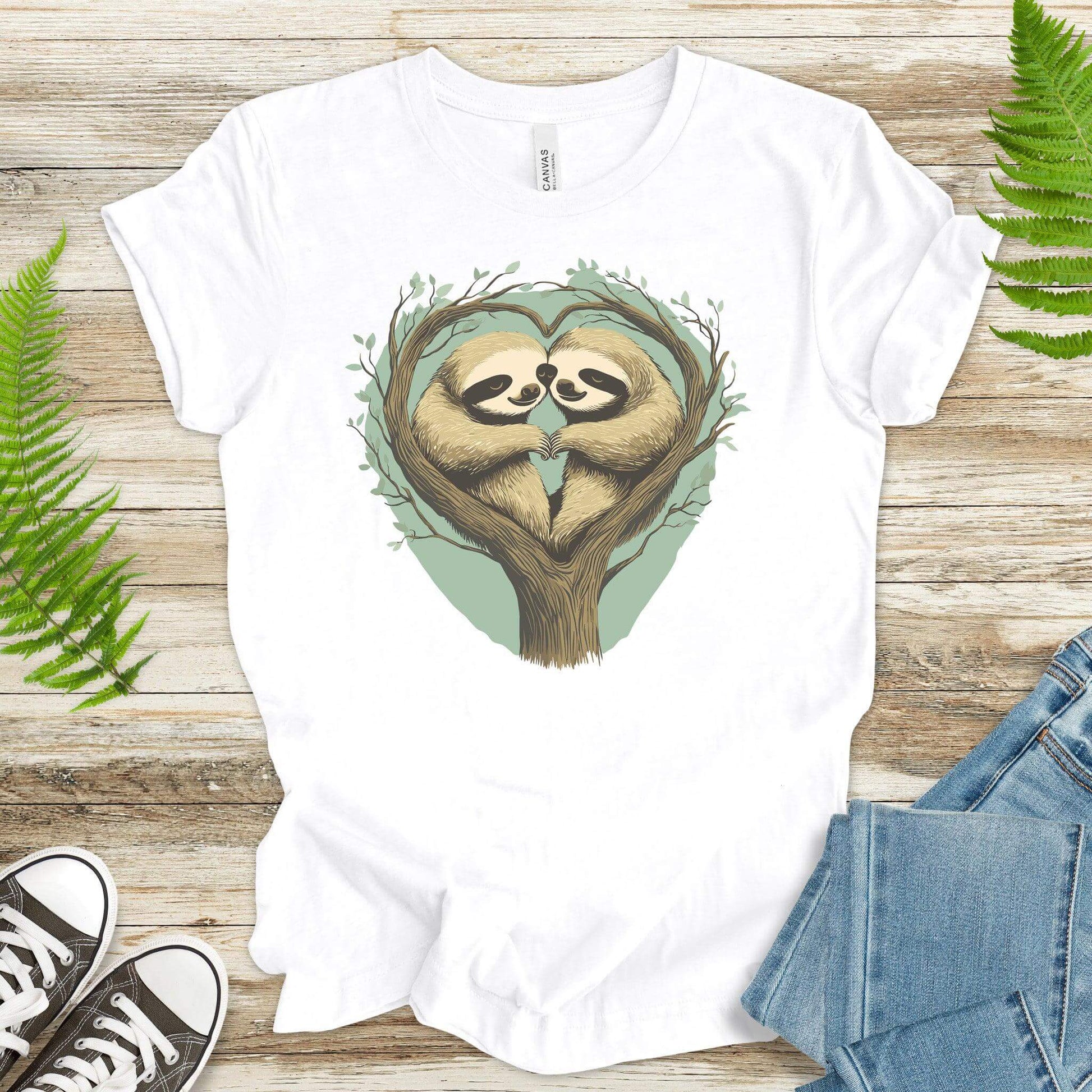 Sloth Love T-Shirt – Relax & Hang Out Together - TShirtree