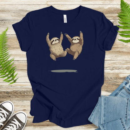 Jumping Sloths T-Shirt – Defying Gravity (Slowly) - TShirtree