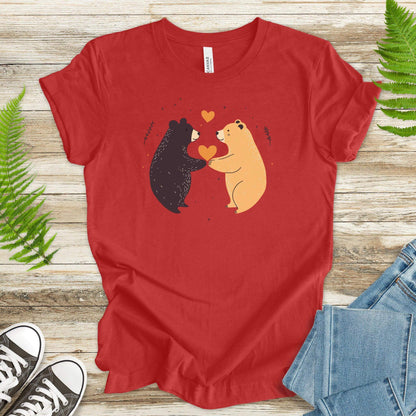 Bear Hugs – Cute Bears in Love T-Shirt - TShirtree