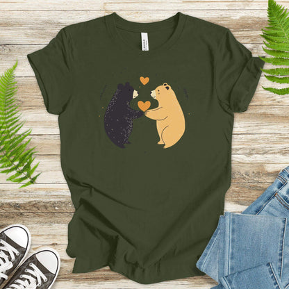 Bear Hugs – Cute Bears in Love T-Shirt - TShirtree