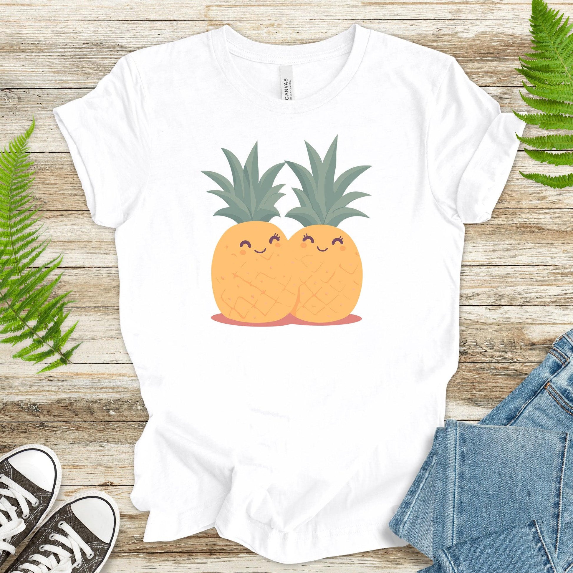 Pineapple Love – Hugging Fruit T-Shirt - TShirtree