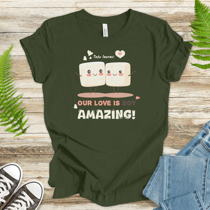 Our Love is Soy Amazing – Cute Tofu Couple T-Shirt - TShirtree