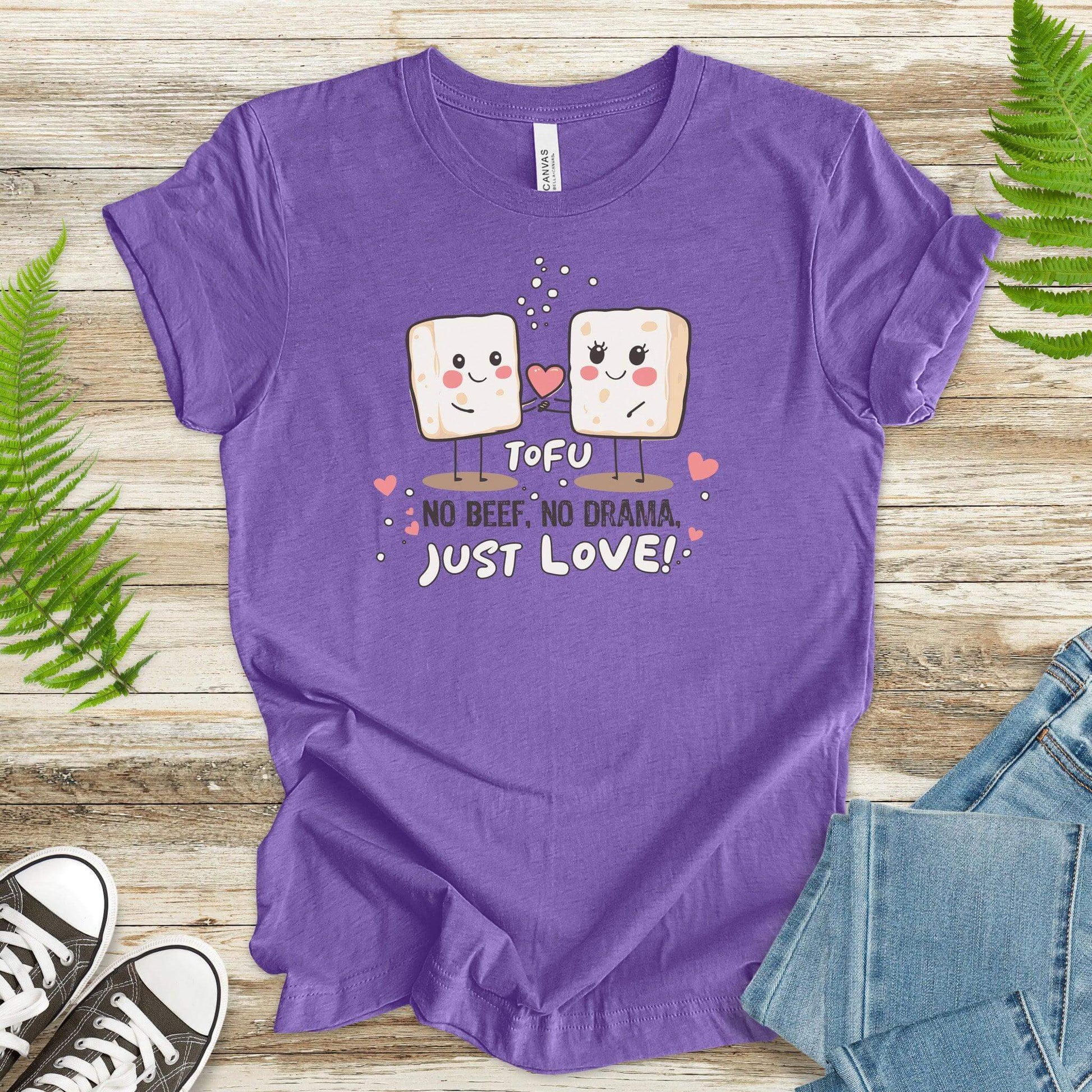 No Beef, No Drama, Just Love – Tofu Couple T-Shirt - TShirtree
