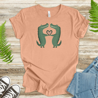 Croc My Heart: Adorable Crocodile Love T-Shirt - TShirtree