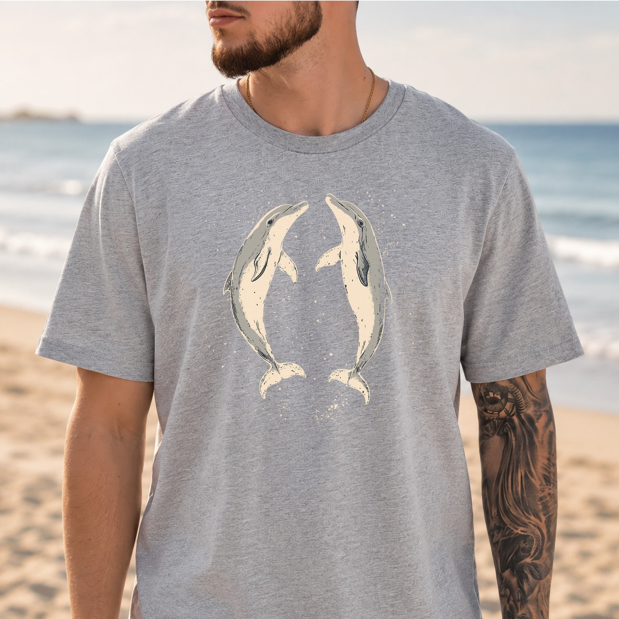 Happy Dolphins T-Shirt – Joyful Ocean Splash