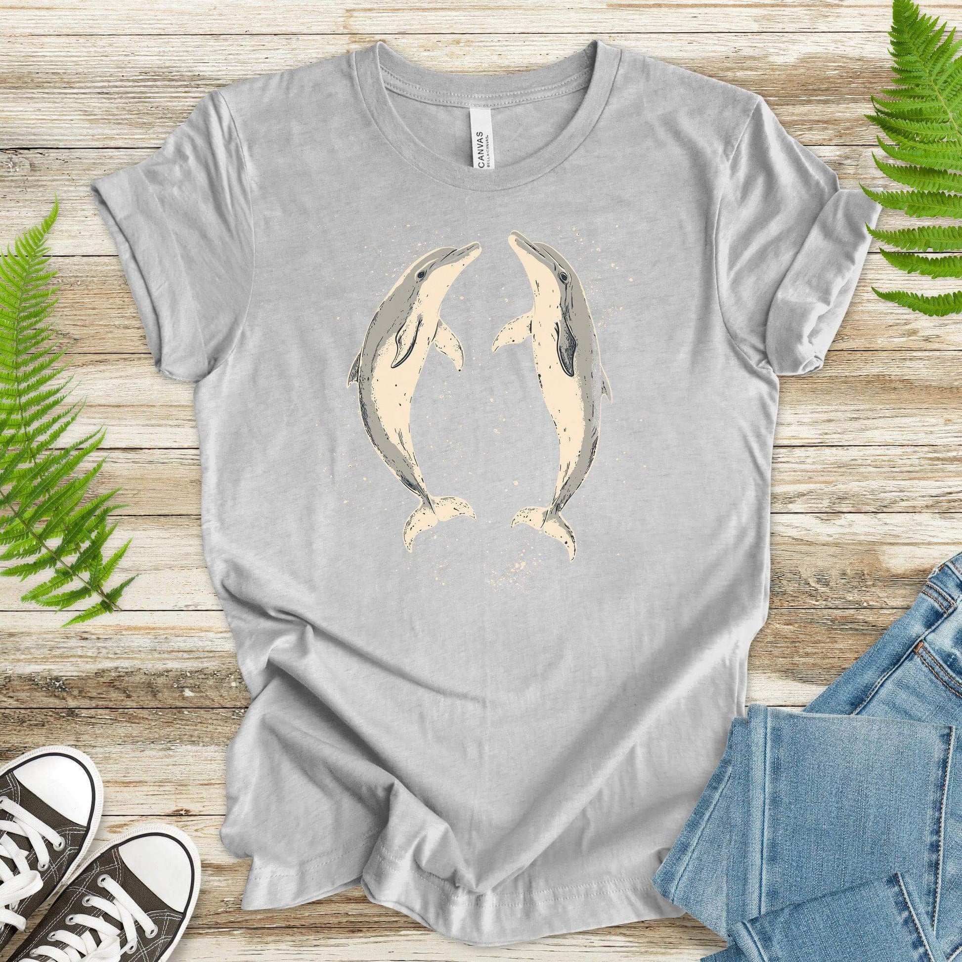 Happy Dolphins T-Shirt – Joyful Ocean Splash - TShirtree