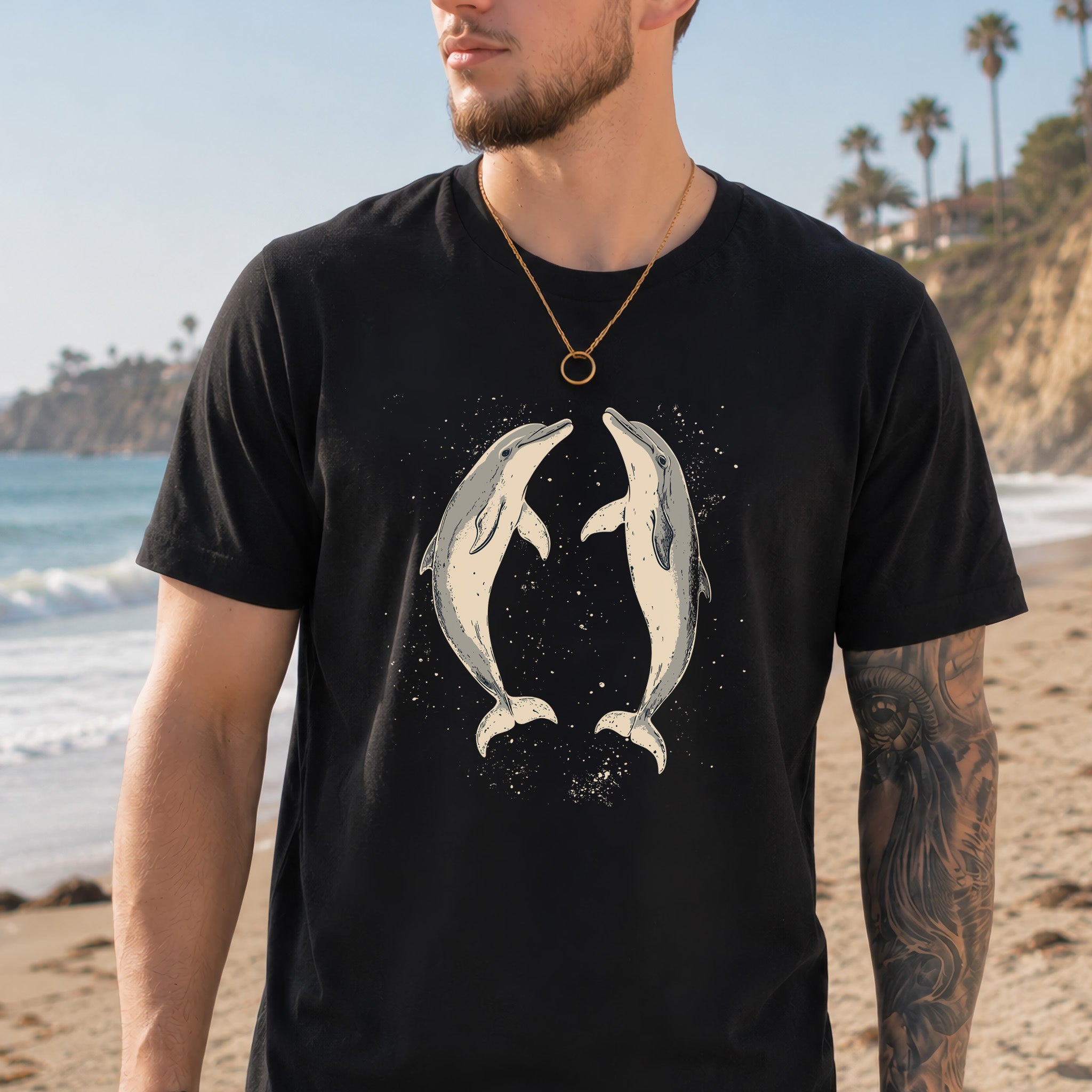 Happy Dolphins T-Shirt – Joyful Ocean Splash