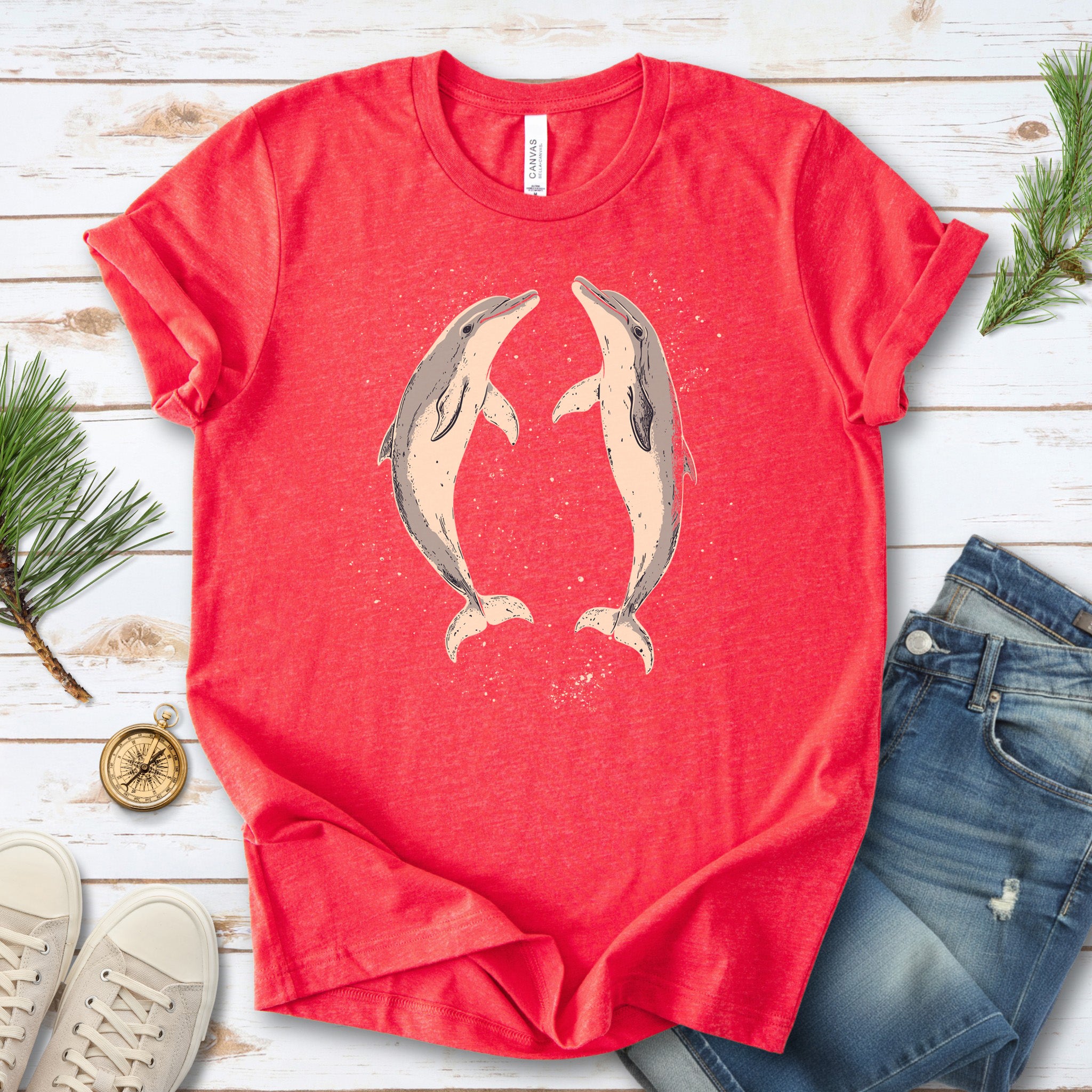 Happy Dolphins T-Shirt – Joyful Ocean Splash
