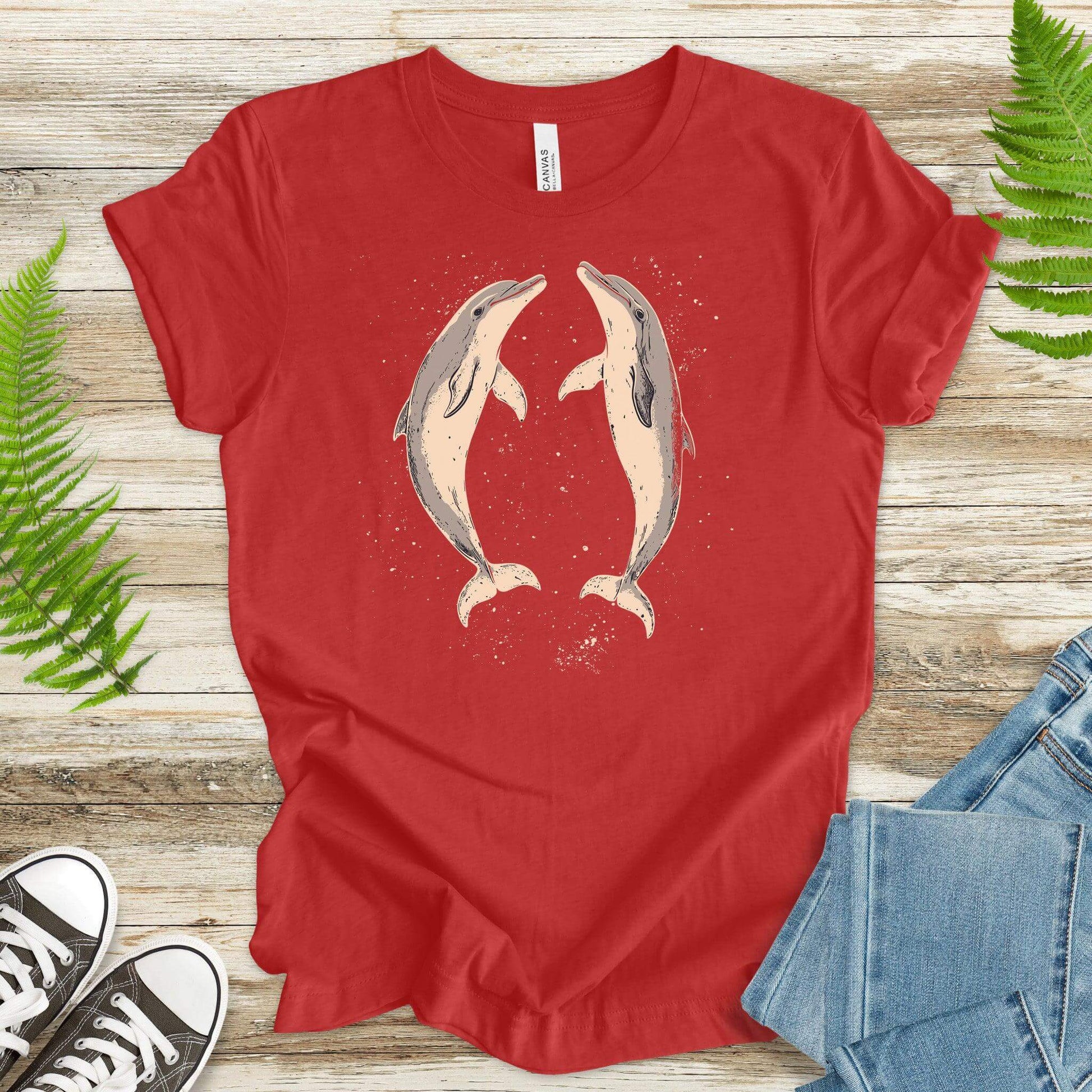 Happy Dolphins T-Shirt – Joyful Ocean Splash - TShirtree