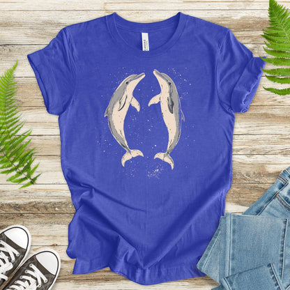 Happy Dolphins T-Shirt – Joyful Ocean Splash - TShirtree