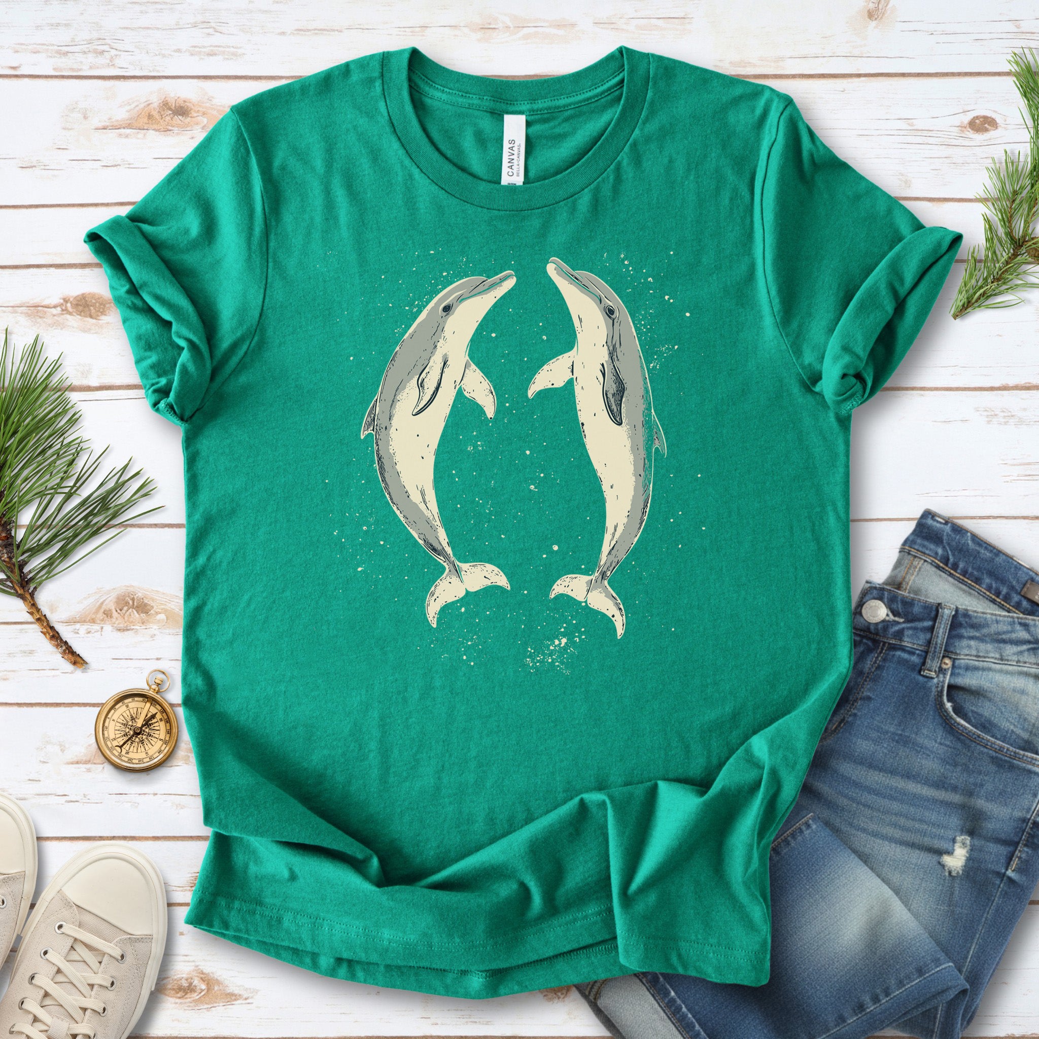 Happy Dolphins T-Shirt – Joyful Ocean Splash