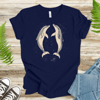 Happy Dolphins T-Shirt – Joyful Ocean Splash - TShirtree