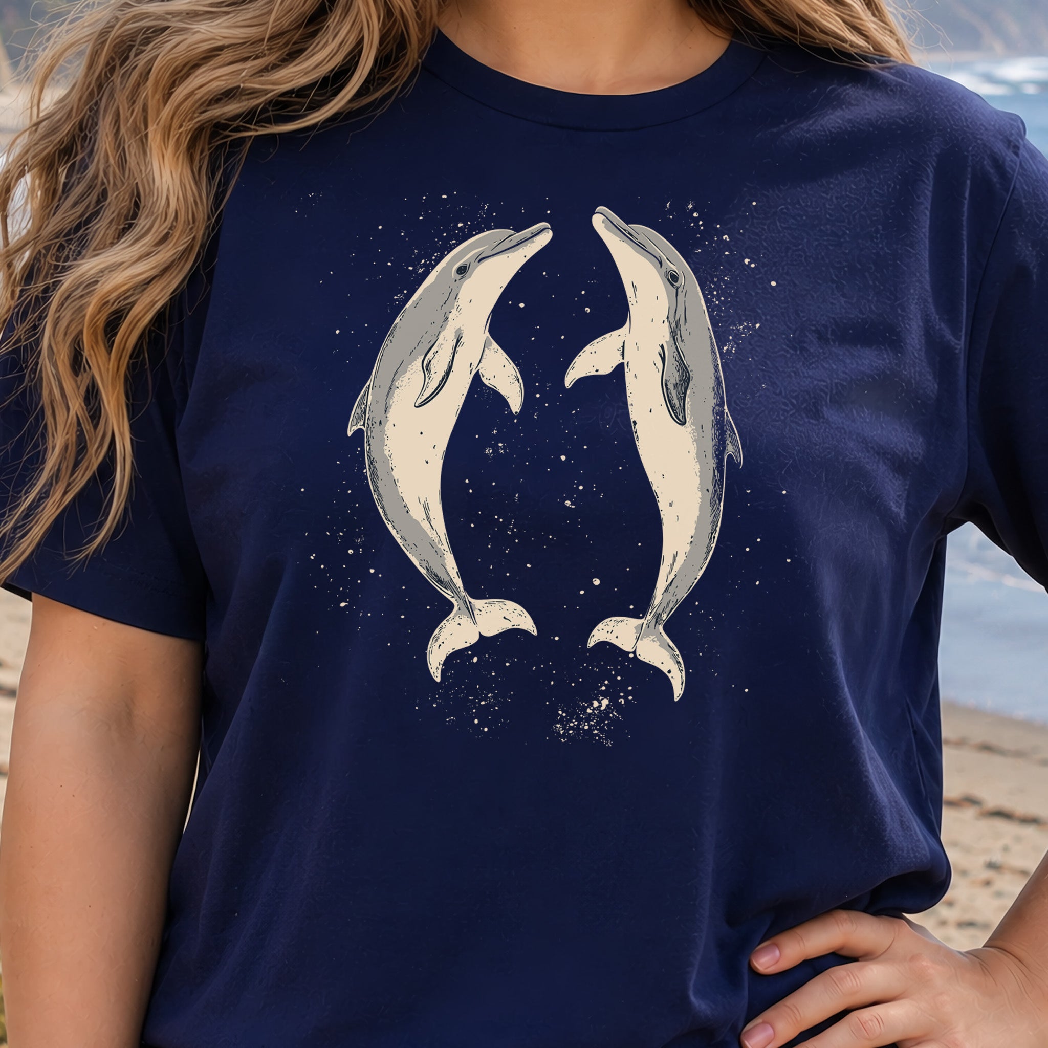 Happy Dolphins T-Shirt – Joyful Ocean Splash