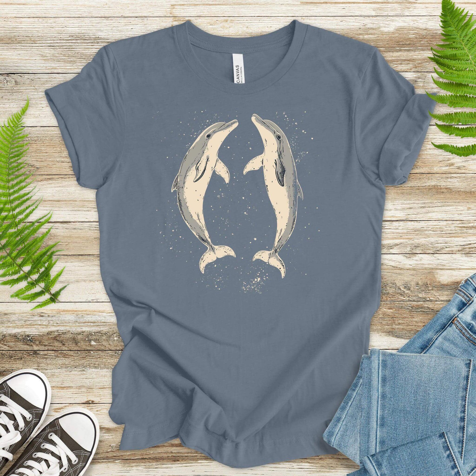Happy Dolphins T-Shirt – Joyful Ocean Splash - TShirtree