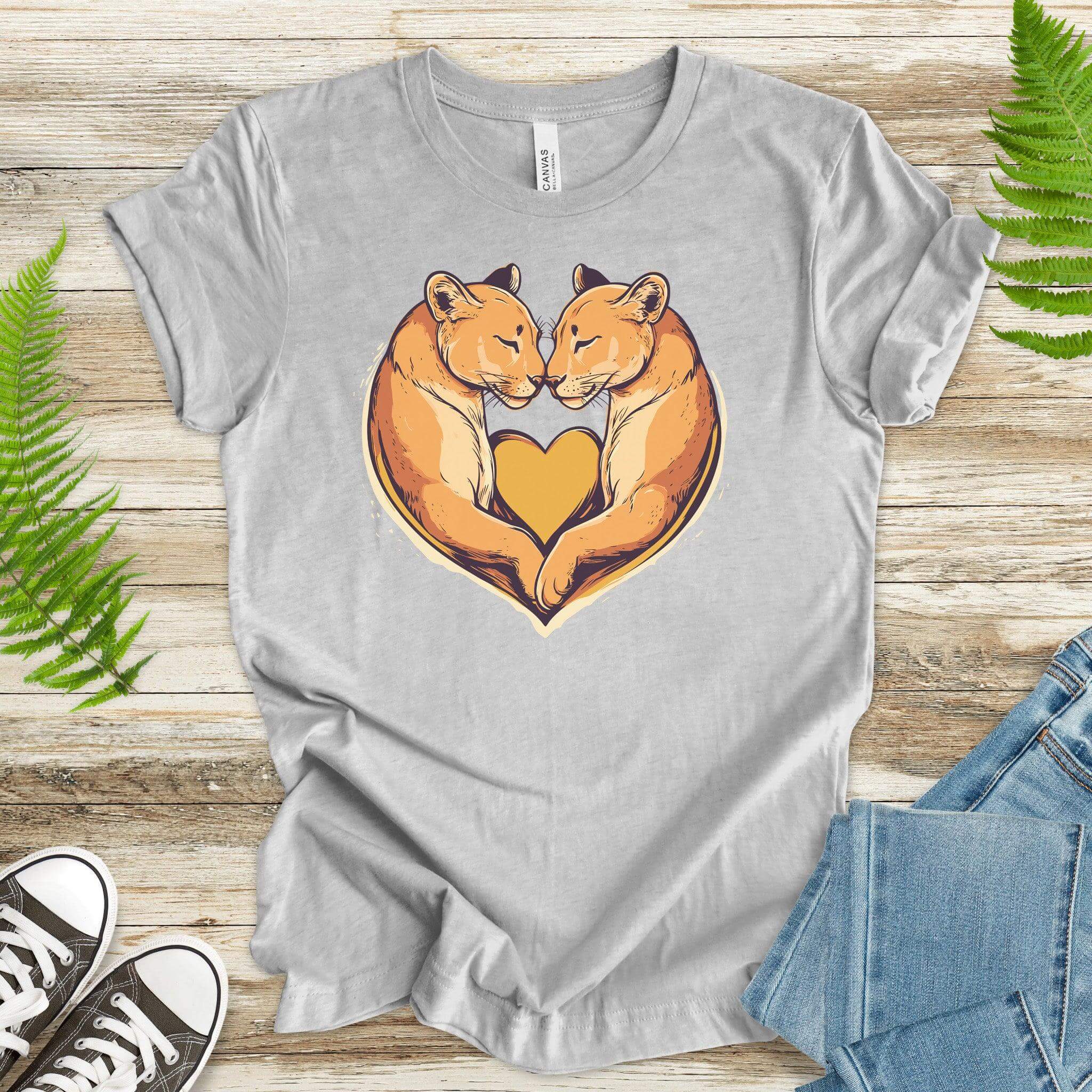 Purrfect Love: Puma Heart T-Shirt - TShirtree