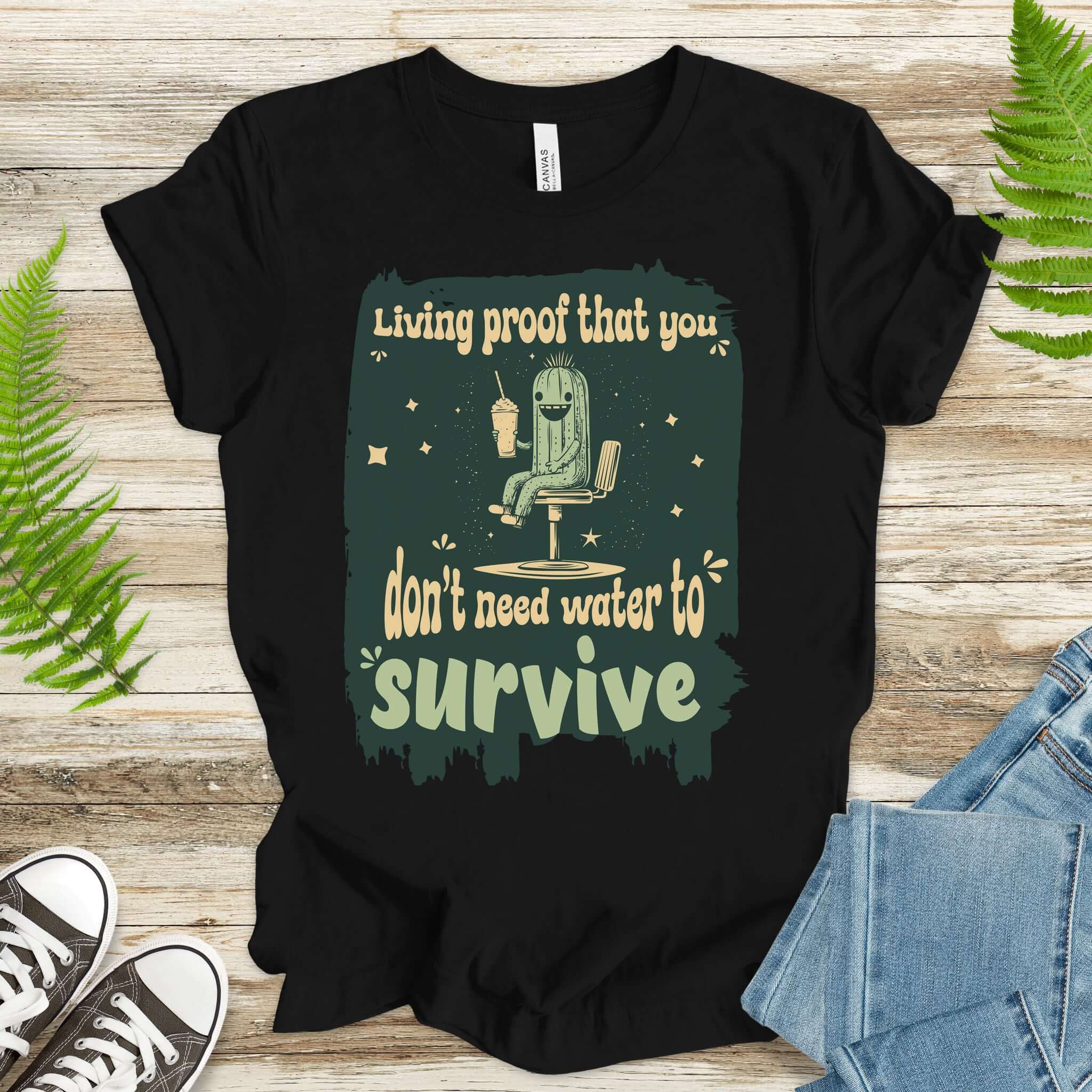 The Cool Cactus Thriving on Style T-Shirt