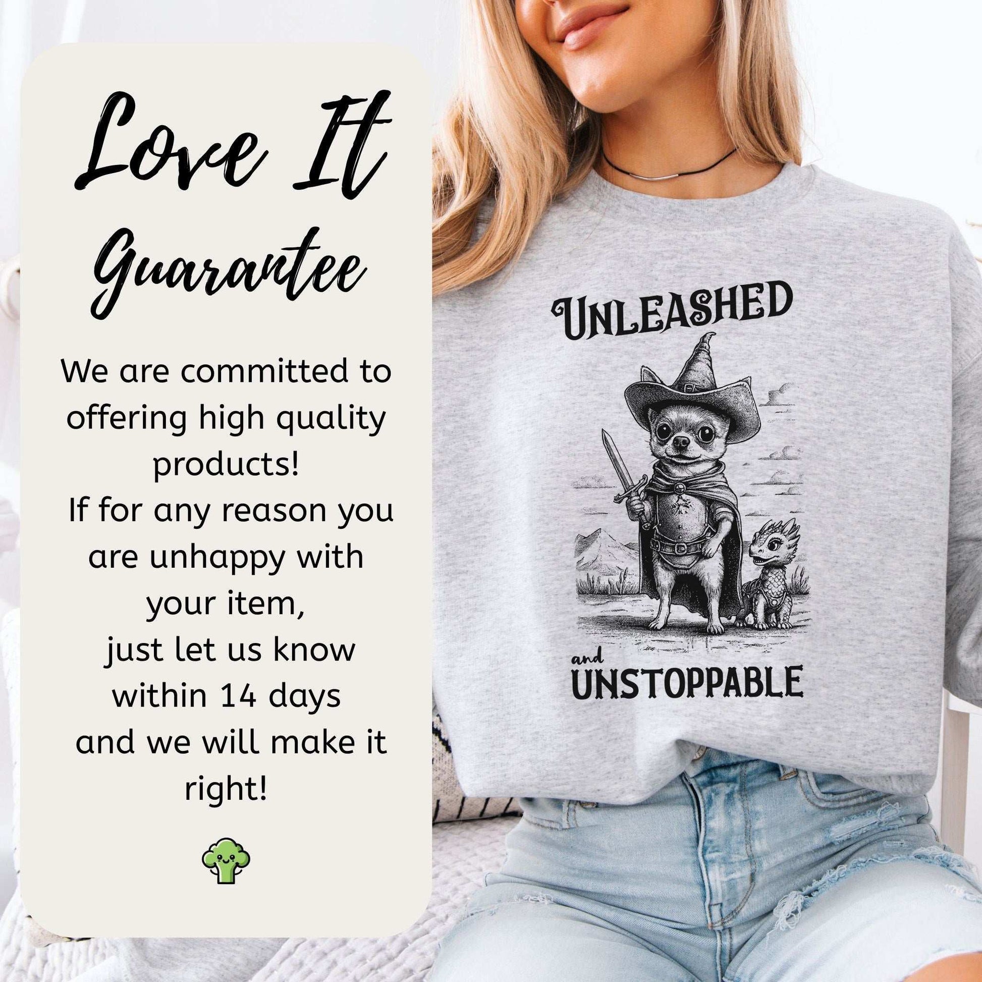 Chihuahua & Dragon Sweatshirt – Whimsical Fantasy Dog Lover Gift