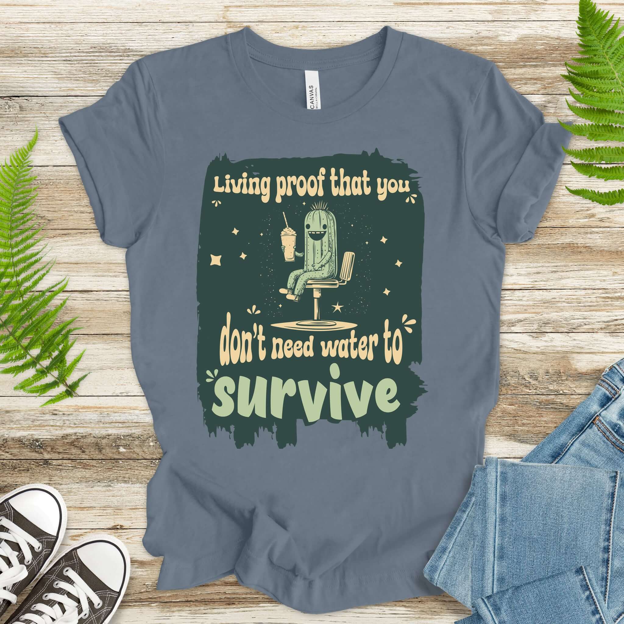 The Cool Cactus Thriving on Style T-Shirt