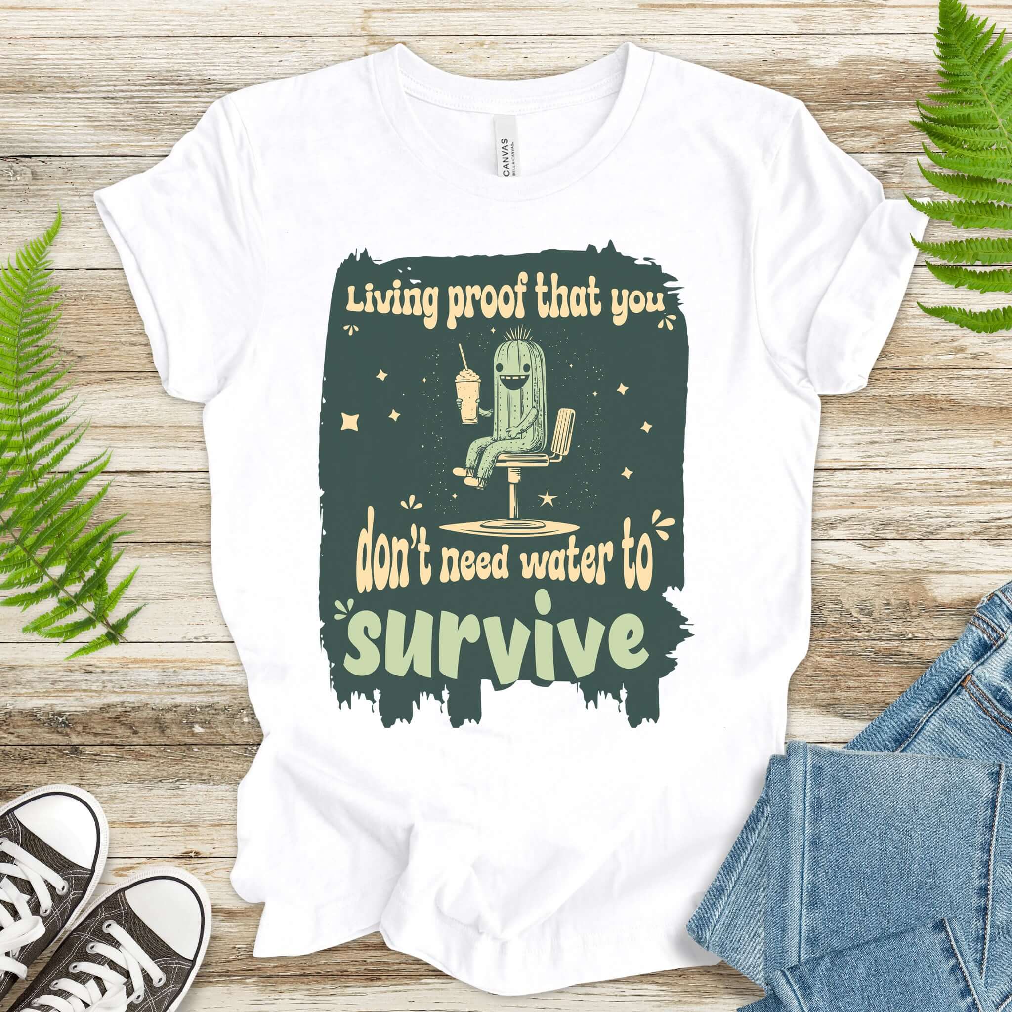 The Cool Cactus Thriving on Style T-Shirt