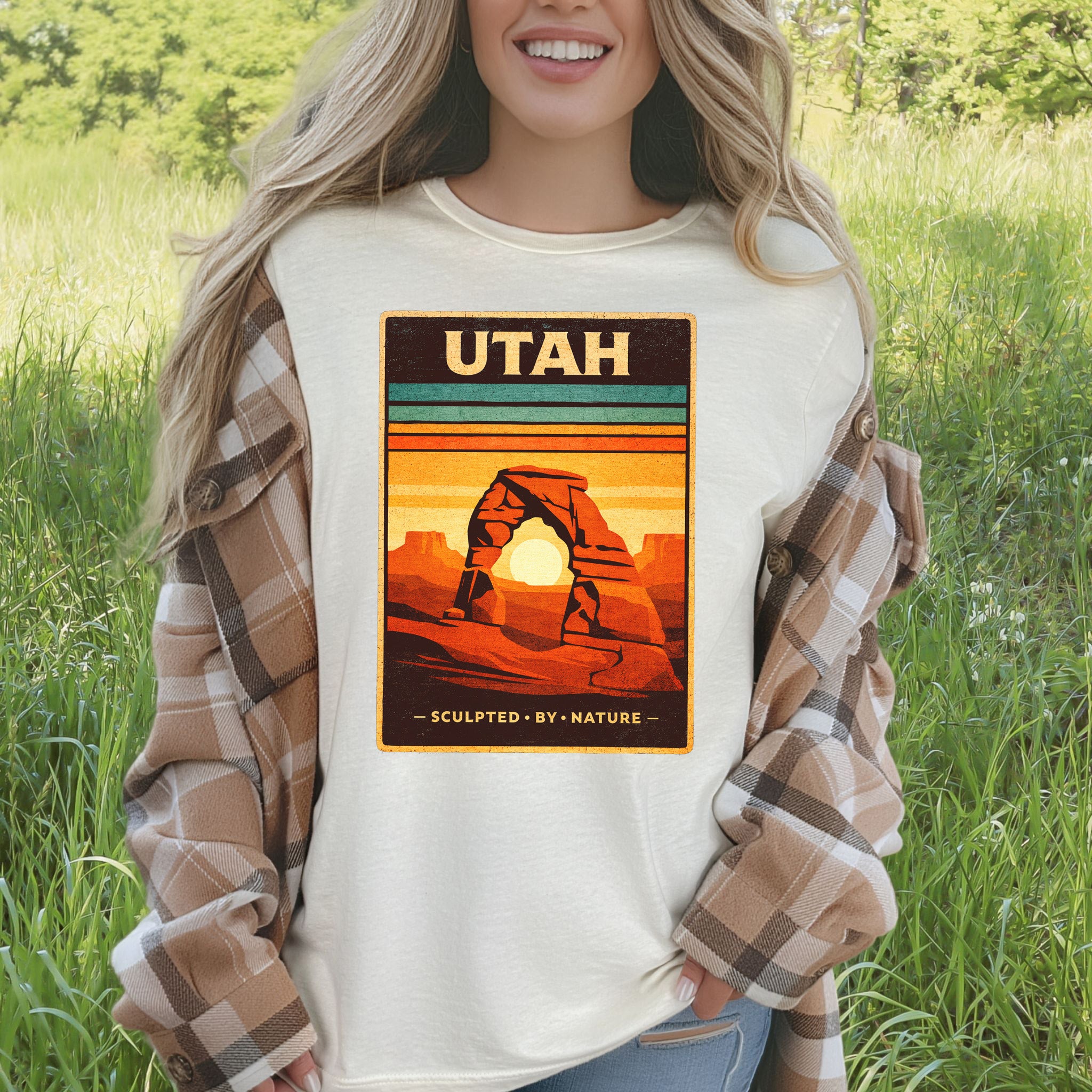 Utah Sculpted by Nature Arches National Park Desert Adventure T-Shirt