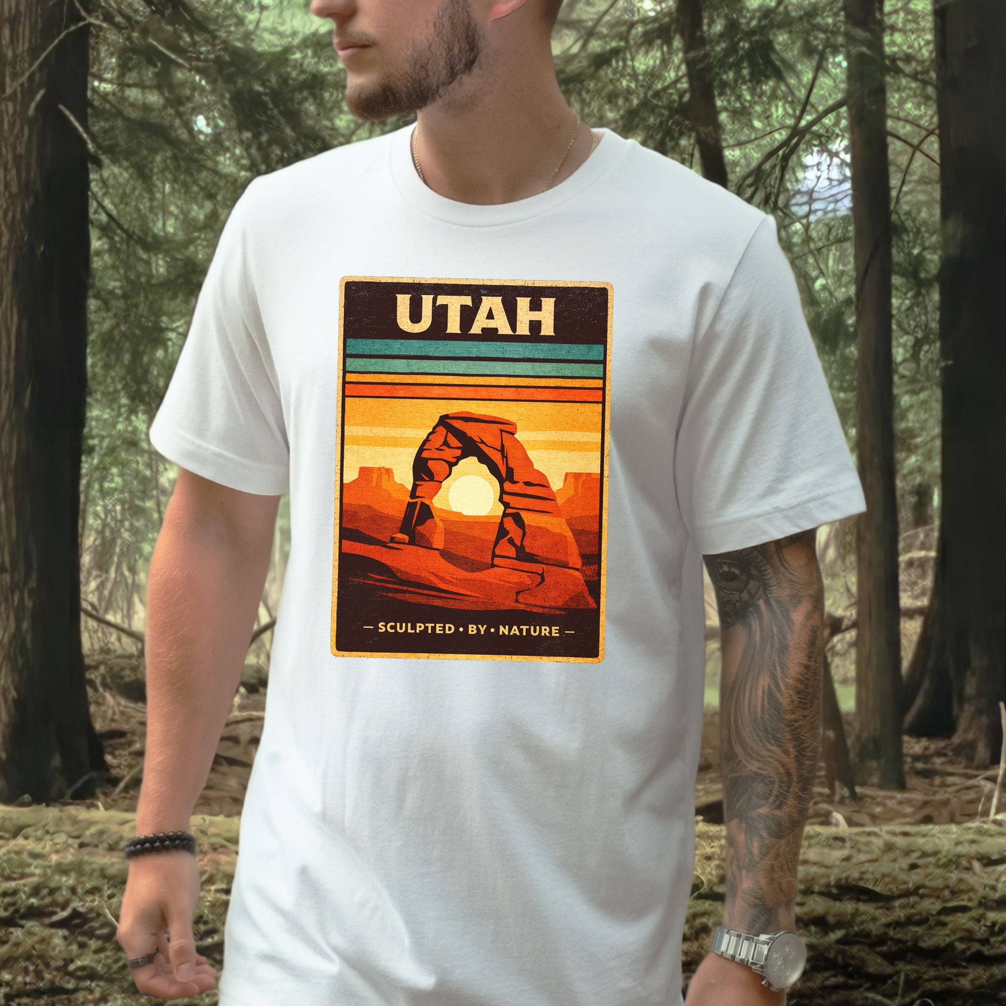 Utah Sculpted by Nature Arches National Park Desert Adventure T-Shirt