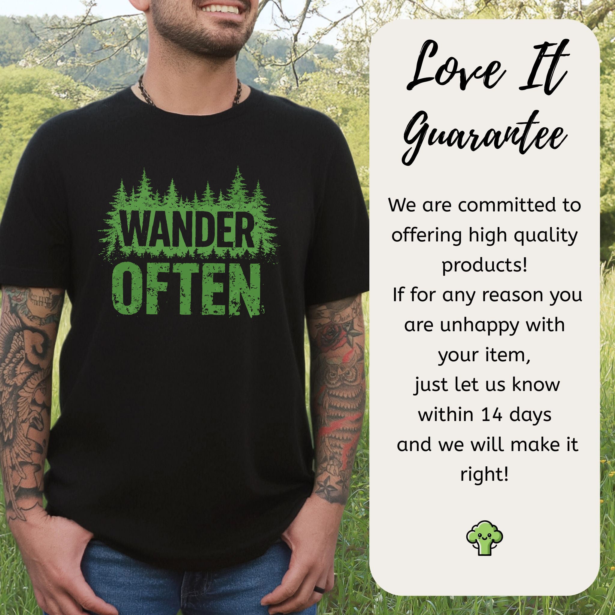Wander Often Retro Forest Adventure Hiking T-Shirt