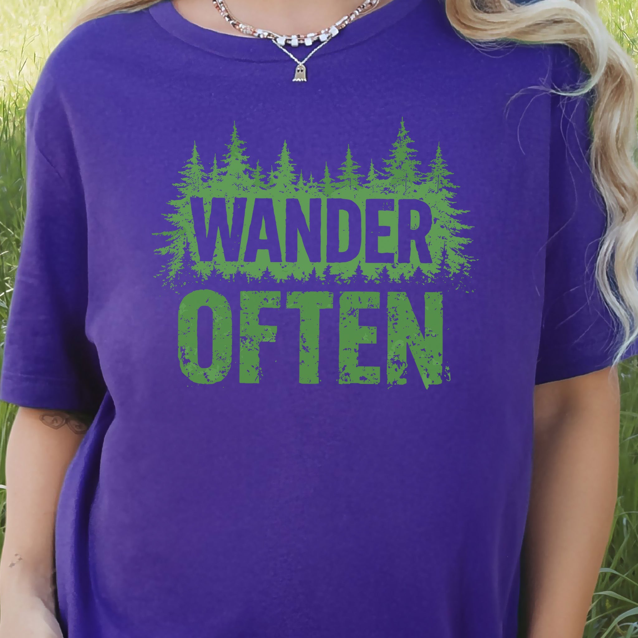 Wander Often Retro Forest Adventure Hiking T-Shirt