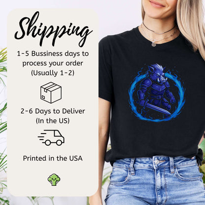 Coldfire Warthog Warrior Fantasy T-Shirt