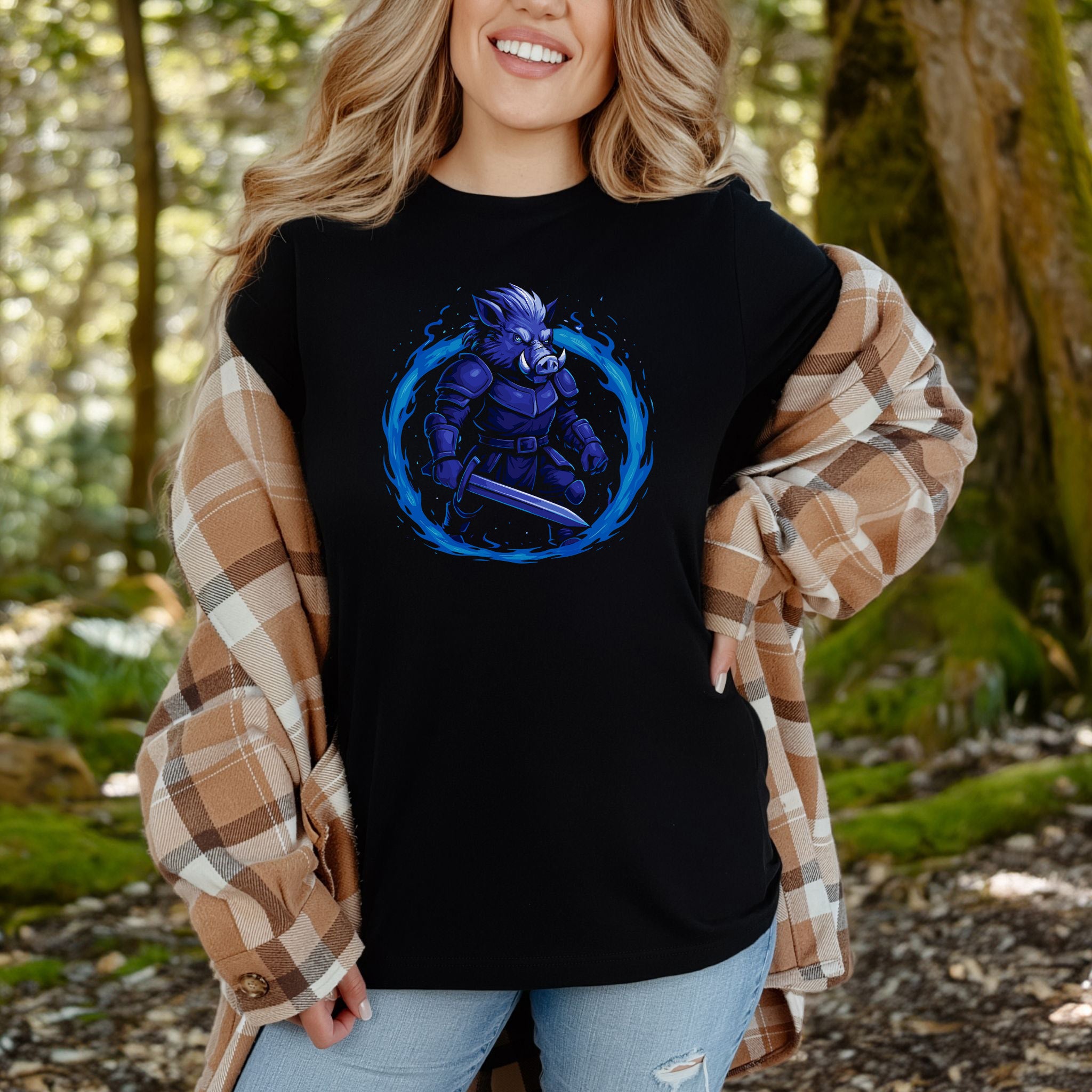 Coldfire Warthog Warrior Fantasy T-Shirt