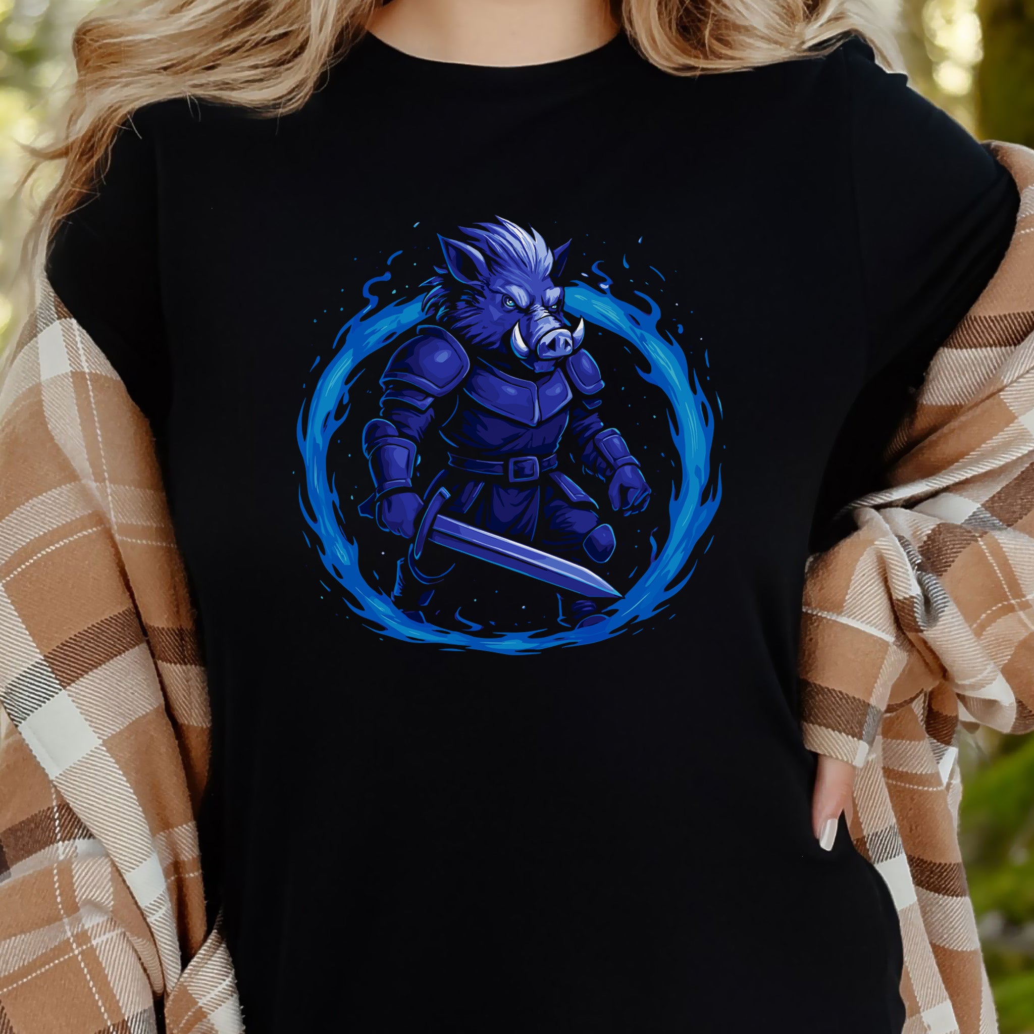 Coldfire Warthog Warrior Fantasy T-Shirt
