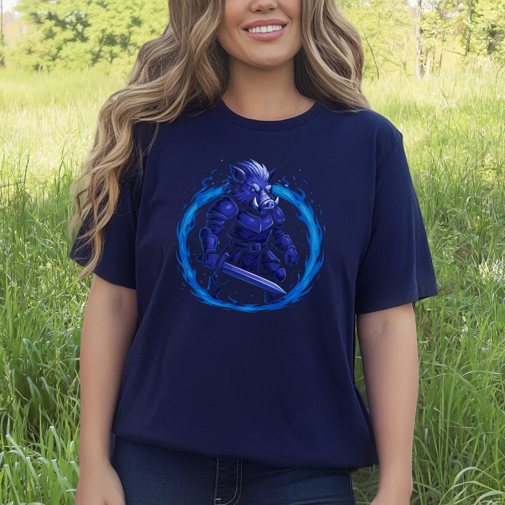 Coldfire Warthog Warrior Fantasy T-Shirt