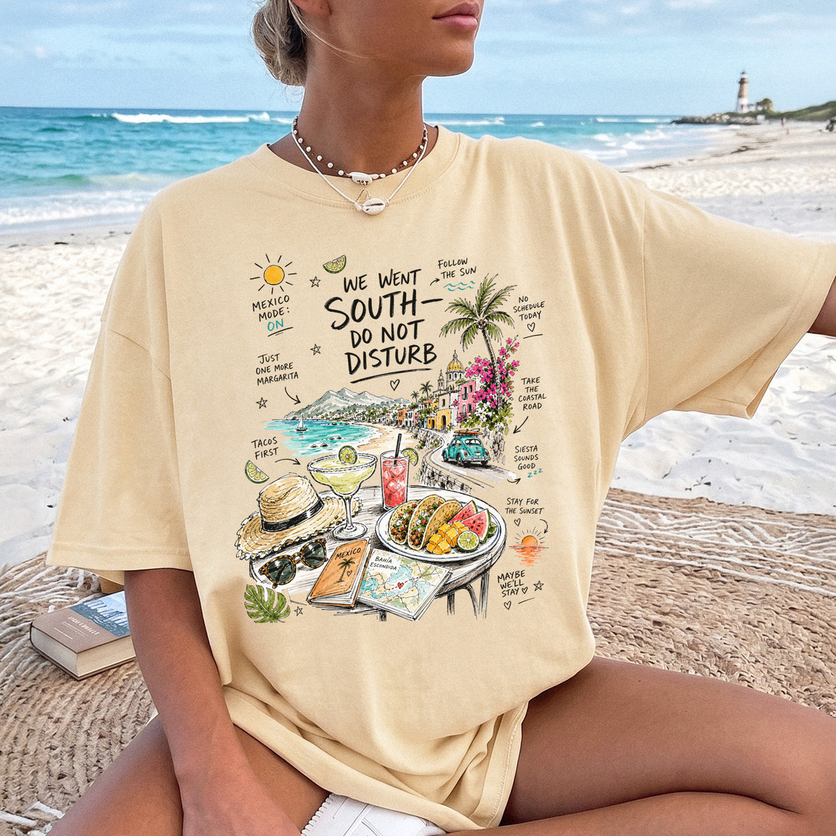We Went South Do Not Disturb Comfort Colors Shirt – Mexico Vacation Tee