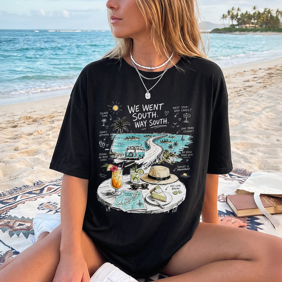 We Went South Way South Comfort Colors Shirt – Florida Keys Tee