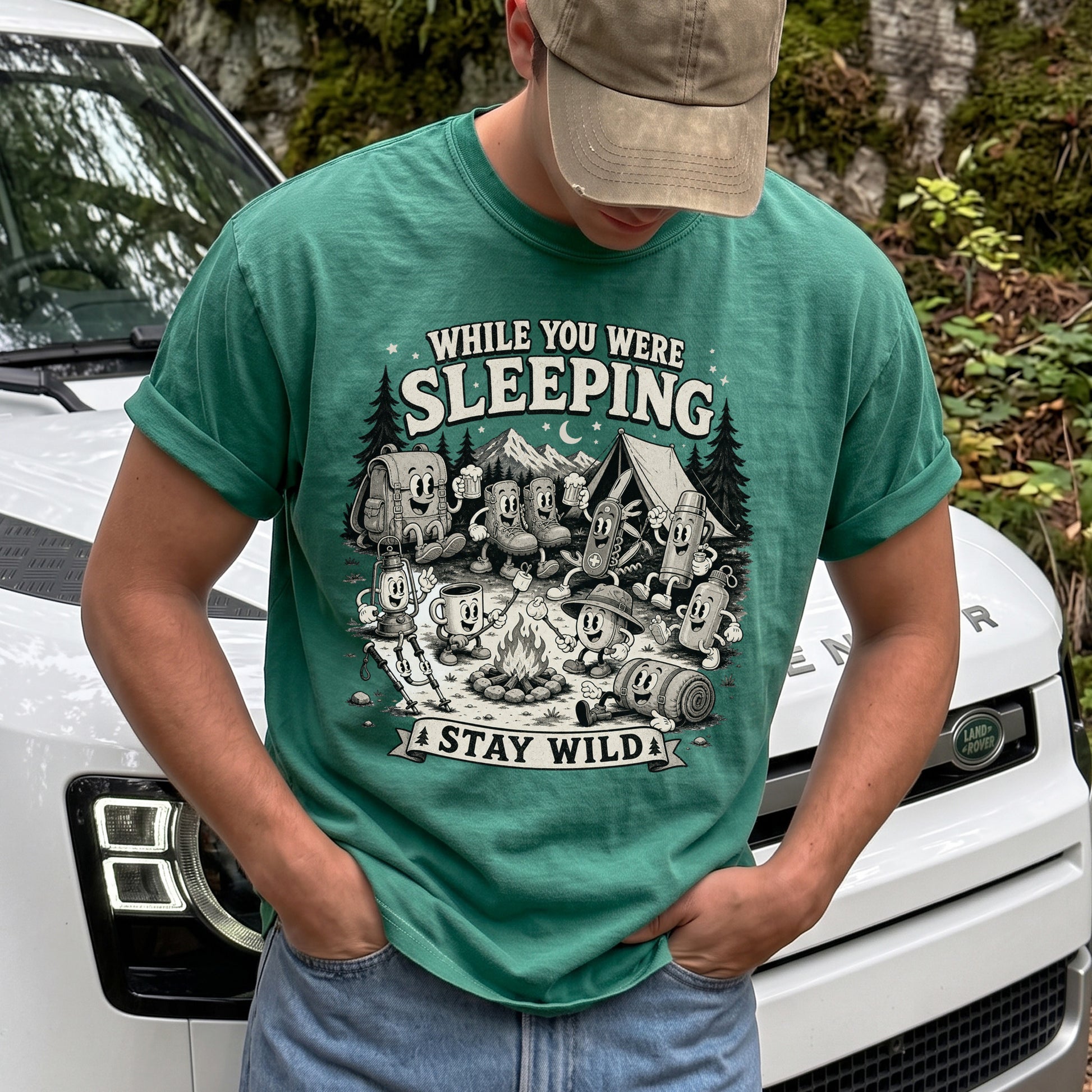 While You Were Sleeping Comfort Colors Shirt – Stay Wild Camping Tee