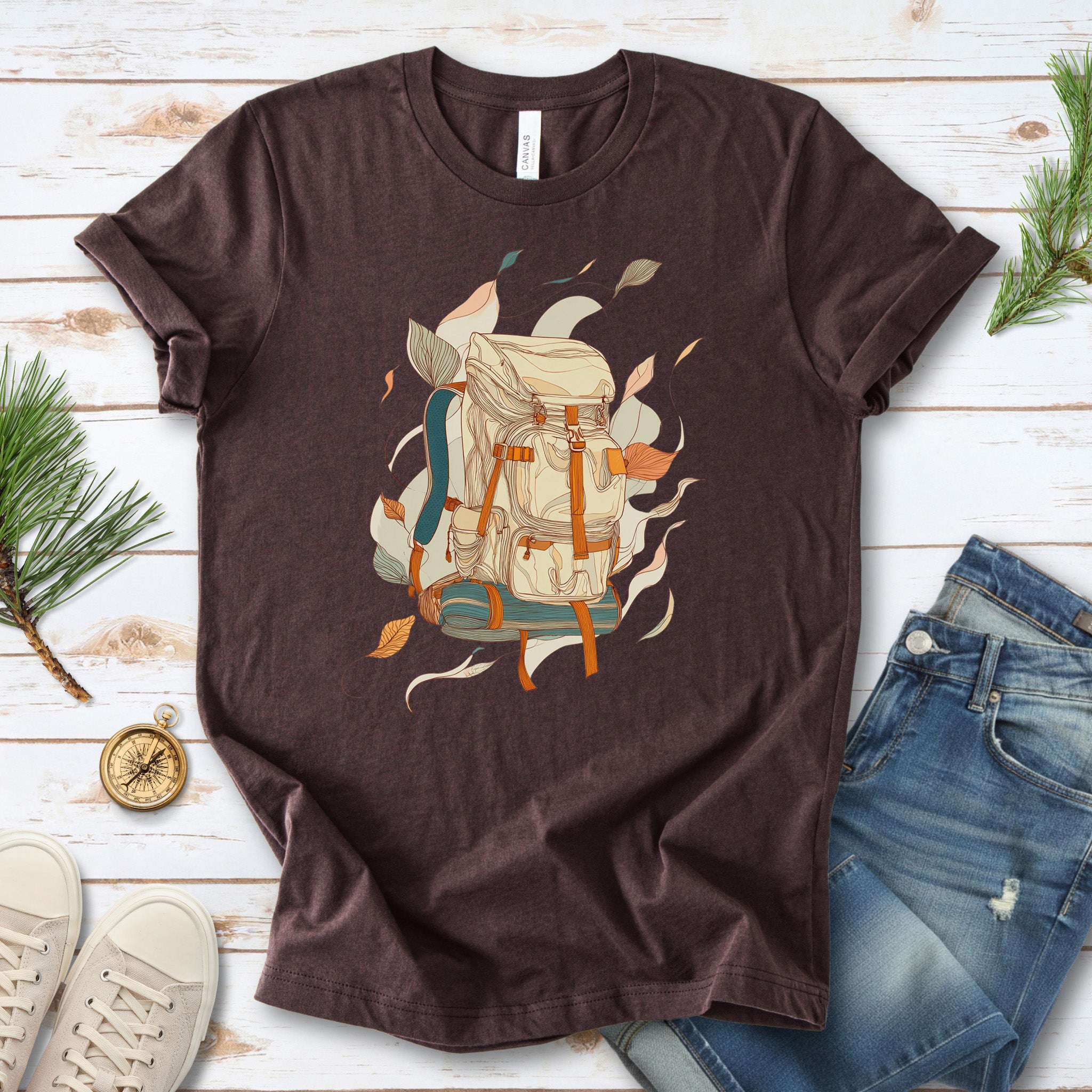 What You Carry T-Shirt – Botanical Backpack Adventure & Wanderer Tee