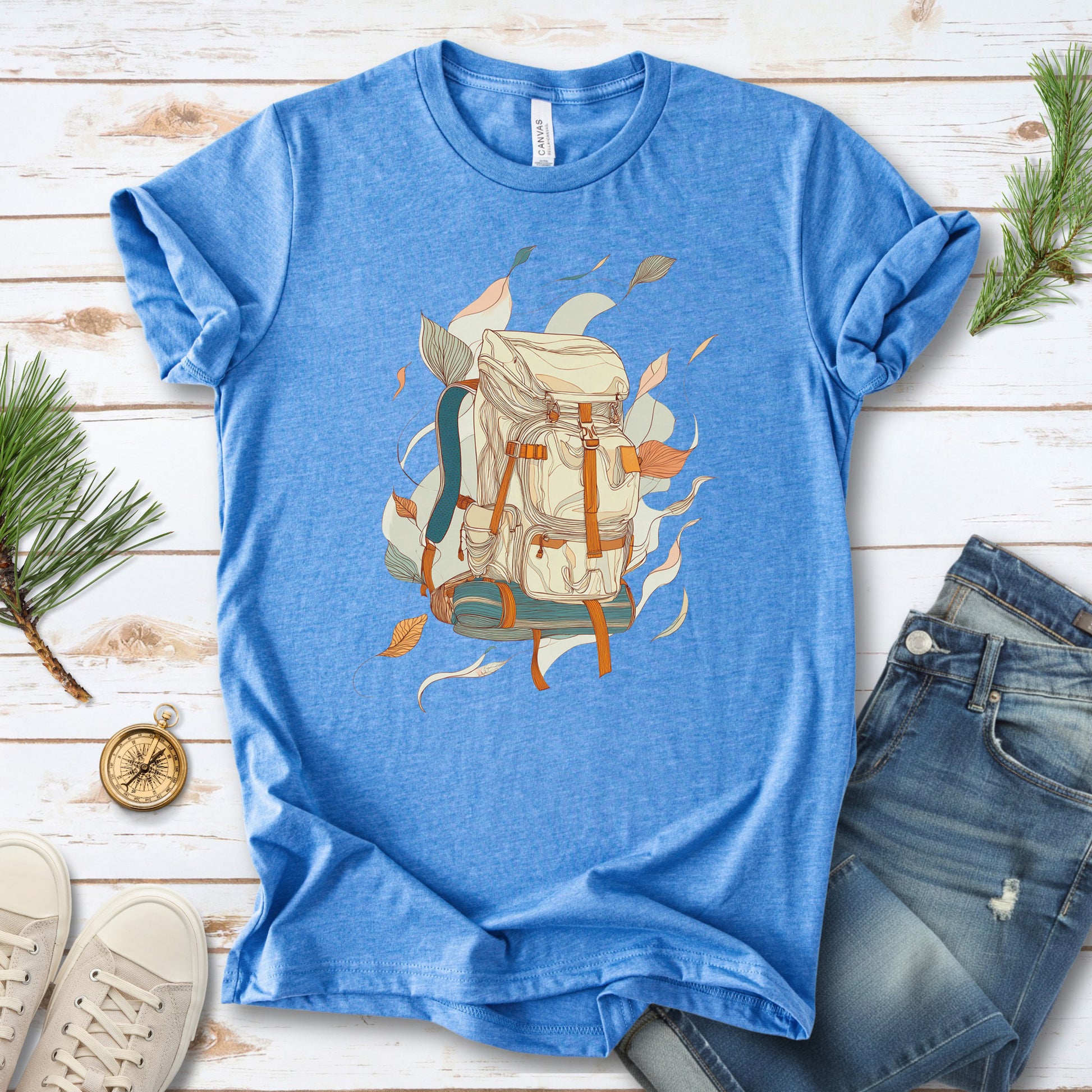 What You Carry T-Shirt – Botanical Backpack Adventure & Wanderer Tee