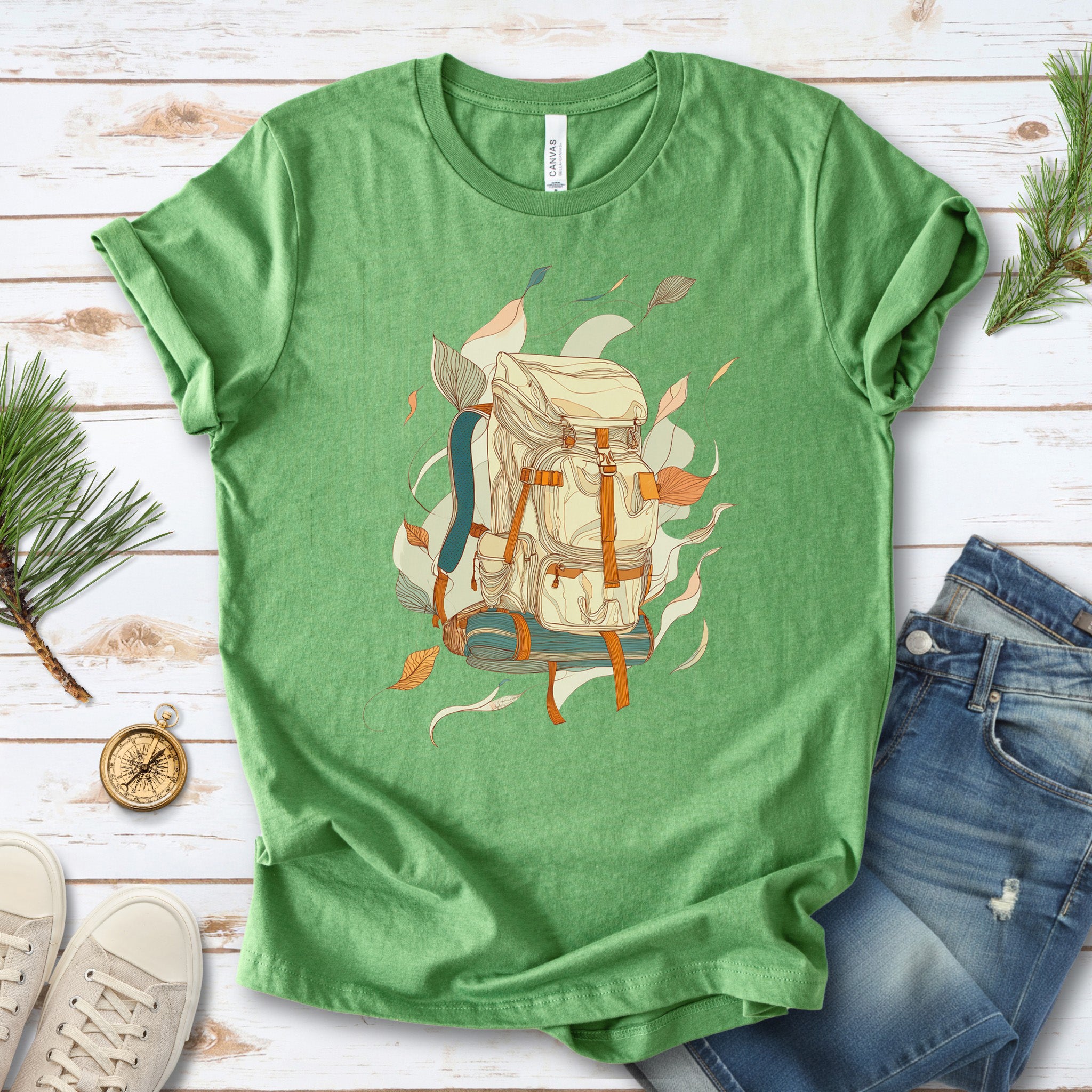 What You Carry T-Shirt – Botanical Backpack Adventure & Wanderer Tee
