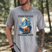 Where the Wild Feels Like Home T-Shirt – Retro Cougar Mountain Tee