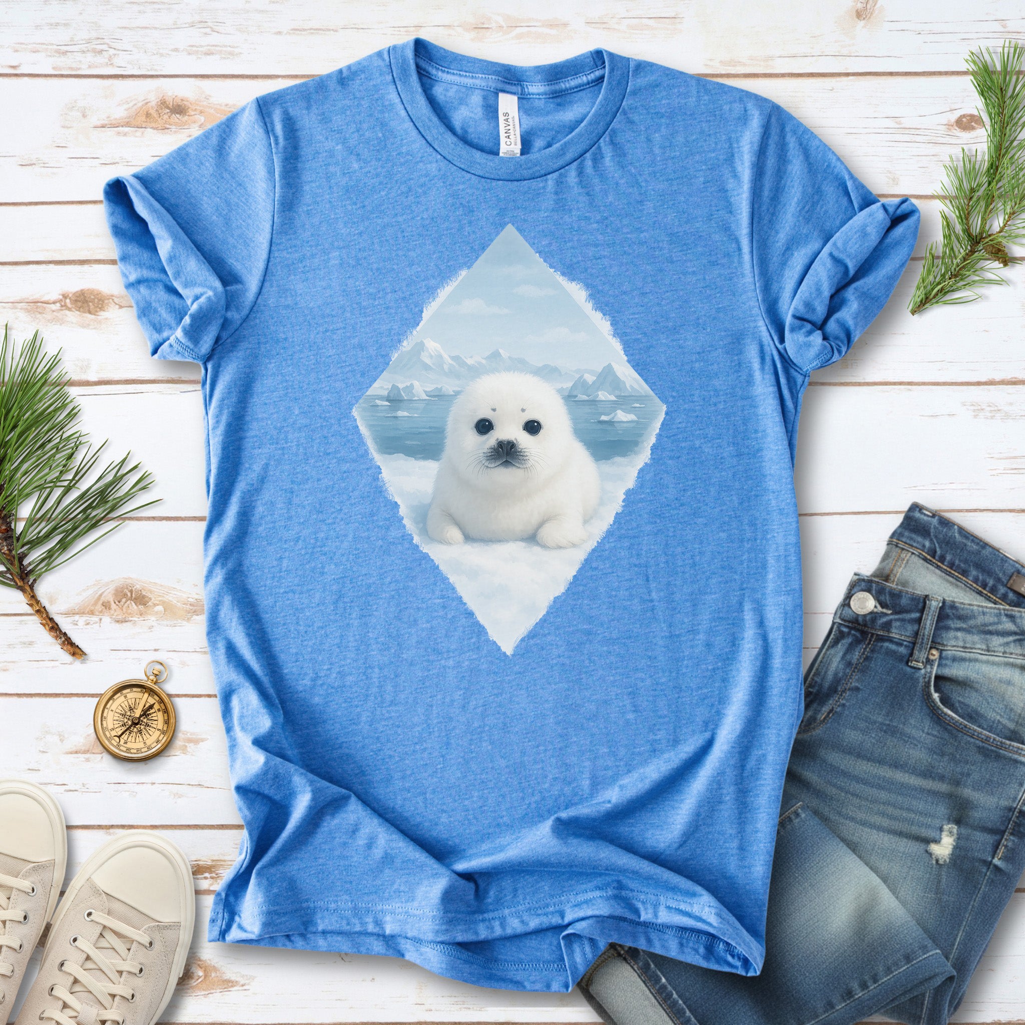 Baby Seal Arctic T-Shirt – Cute Winter Wildlife Vintage Tee